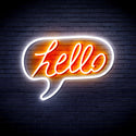 ADVPRO Hello Chat Box Ultra-Bright LED Neon Sign fnu0210 - White & Orange
