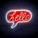 ADVPRO Hello Chat Box Ultra-Bright LED Neon Sign fnu0210 - White & Red