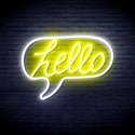 ADVPRO Hello Chat Box Ultra-Bright LED Neon Sign fnu0210 - White & Yellow