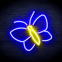 ADVPRO Butterflies Ultra-Bright LED Neon Sign fnu0212 - Blue & Yellow