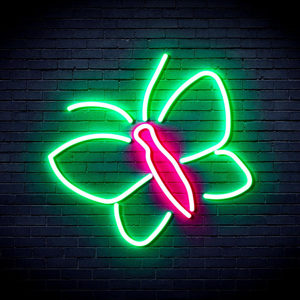 ADVPRO Butterflies Ultra-Bright LED Neon Sign fnu0212 - Green & Pink