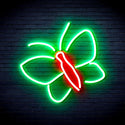 ADVPRO Butterflies Ultra-Bright LED Neon Sign fnu0212 - Green & Red