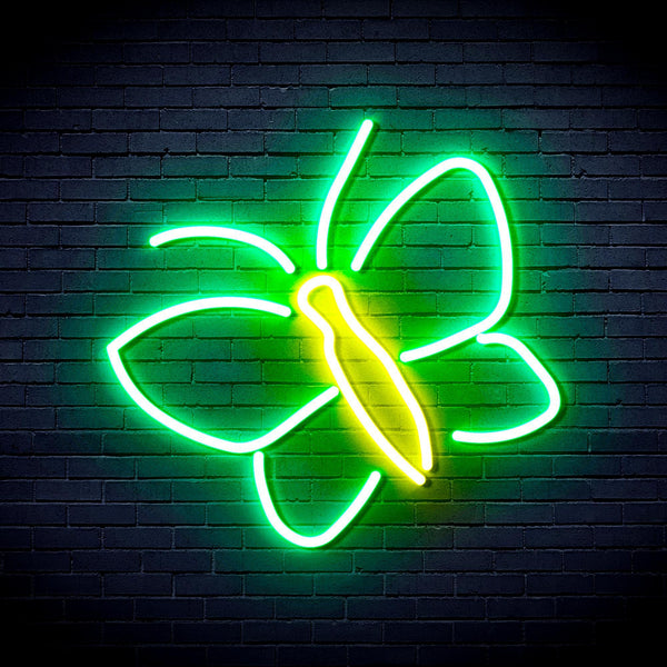 ADVPRO Butterflies Ultra-Bright LED Neon Sign fnu0212 - Green & Yellow