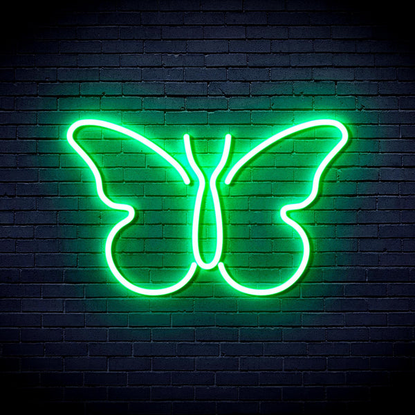 ADVPRO Butterfly Ultra-Bright LED Neon Sign fnu0216 - Golden Yellow
