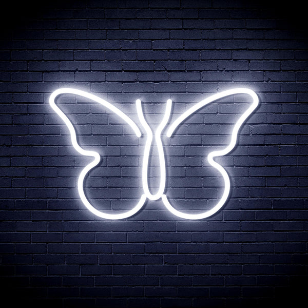 ADVPRO Butterfly Ultra-Bright LED Neon Sign fnu0216 - White