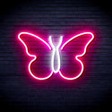 ADVPRO Butterfly Ultra-Bright LED Neon Sign fnu0216 - White & Pink