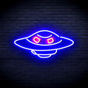 ADVPRO UFO Ultra-Bright LED Neon Sign fnu0217 - Red & Blue
