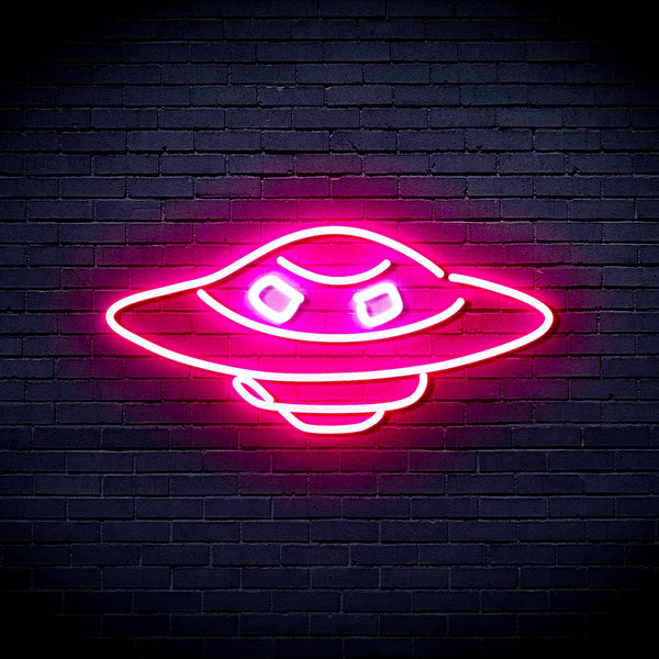 ADVPRO UFO Ultra-Bright LED Neon Sign fnu0217 - White & Pink