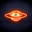 ADVPRO UFO Ultra-Bright LED Neon Sign fnu0217 - White & Orange