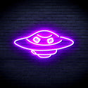 ADVPRO UFO Ultra-Bright LED Neon Sign fnu0217 - White & Purple