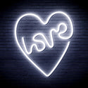 ADVPRO Heart with Love Ultra-Bright LED Neon Sign fnu0221 - White
