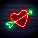ADVPRO Heart with Arrow Ultra-Bright LED Neon Sign fnu0223 - Green & Red