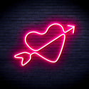 ADVPRO Heart with Arrow Ultra-Bright LED Neon Sign fnu0223 - Pink