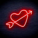 ADVPRO Heart with Arrow Ultra-Bright LED Neon Sign fnu0223 - Red