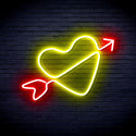 ADVPRO Heart with Arrow Ultra-Bright LED Neon Sign fnu0223 - Red & Yellow