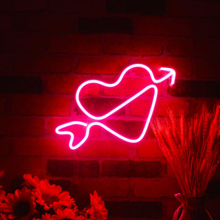 ADVPRO Heart with Arrow Ultra-Bright LED Neon Sign fnu0223