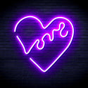 ADVPRO Heart with Love Ultra-Bright LED Neon Sign fnu0225 - Purple