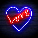 ADVPRO Heart with Love Ultra-Bright LED Neon Sign fnu0225 - Red & Blue