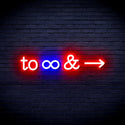 ADVPRO To Infinity & Ultra-Bright LED Neon Sign fnu0226 - Blue & Red