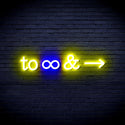 ADVPRO To Infinity & Ultra-Bright LED Neon Sign fnu0226 - Blue & Yellow
