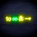ADVPRO To Infinity & Ultra-Bright LED Neon Sign fnu0226 - Green & Yellow