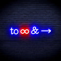 ADVPRO To Infinity & Ultra-Bright LED Neon Sign fnu0226 - Red & Blue