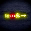ADVPRO To Infinity & Ultra-Bright LED Neon Sign fnu0226 - Red & Yellow