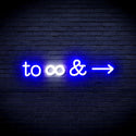 ADVPRO To Infinity & Ultra-Bright LED Neon Sign fnu0226 - White & Blue