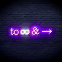 ADVPRO To Infinity & Ultra-Bright LED Neon Sign fnu0226 - White & Purple