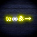 ADVPRO To Infinity & Ultra-Bright LED Neon Sign fnu0226 - White & Yellow