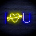 ADVPRO I Love You Ultra-Bright LED Neon Sign fnu0227 - Blue & Yellow