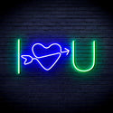 ADVPRO I Love You Ultra-Bright LED Neon Sign fnu0227 - Green & Blue