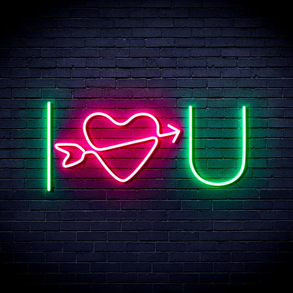 ADVPRO I Love You Ultra-Bright LED Neon Sign fnu0227 - Green & Pink