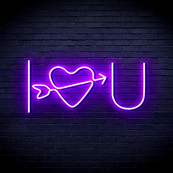 ADVPRO I Love You Ultra-Bright LED Neon Sign fnu0227 - Purple