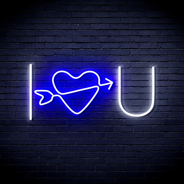 ADVPRO I Love You Ultra-Bright LED Neon Sign fnu0227 - White & Blue