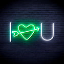 ADVPRO I Love You Ultra-Bright LED Neon Sign fnu0227 - White & Green