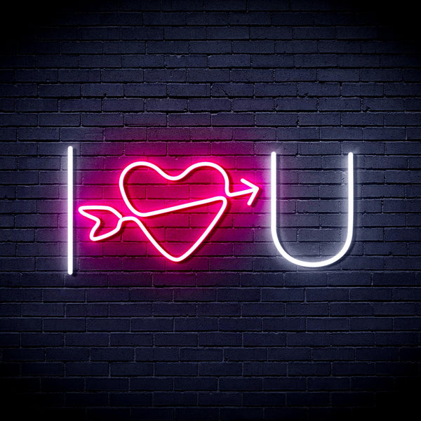 ADVPRO I Love You Ultra-Bright LED Neon Sign fnu0227 - White & Pink