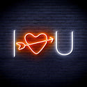 ADVPRO I Love You Ultra-Bright LED Neon Sign fnu0227 - White & Orange
