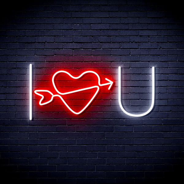 ADVPRO I Love You Ultra-Bright LED Neon Sign fnu0227 - White & Red