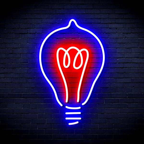 ADVPRO Light Blub Ultra-Bright LED Neon Sign fnu0230 - Blue & Red