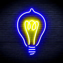 ADVPRO Light Blub Ultra-Bright LED Neon Sign fnu0230 - Blue & Yellow