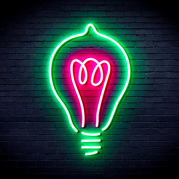 ADVPRO Light Blub Ultra-Bright LED Neon Sign fnu0230 - Green & Pink