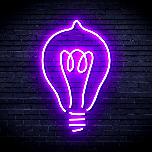 ADVPRO Light Blub Ultra-Bright LED Neon Sign fnu0230 - Purple