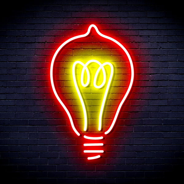 ADVPRO Light Blub Ultra-Bright LED Neon Sign fnu0230 - Red & Yellow