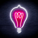 ADVPRO Light Blub Ultra-Bright LED Neon Sign fnu0230 - White & Pink