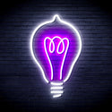 ADVPRO Light Blub Ultra-Bright LED Neon Sign fnu0230 - White & Purple