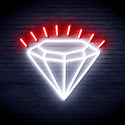 ADVPRO Diamond Ultra-Bright LED Neon Sign fnu0235 - White & Red