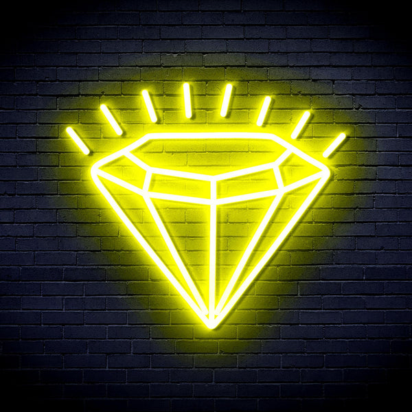 ADVPRO Diamond Ultra-Bright LED Neon Sign fnu0235 - Yellow