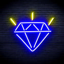 ADVPRO Diamond Ultra-Bright LED Neon Sign fnu0236 - Blue & Yellow