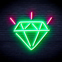 ADVPRO Diamond Ultra-Bright LED Neon Sign fnu0236 - Green & Pink